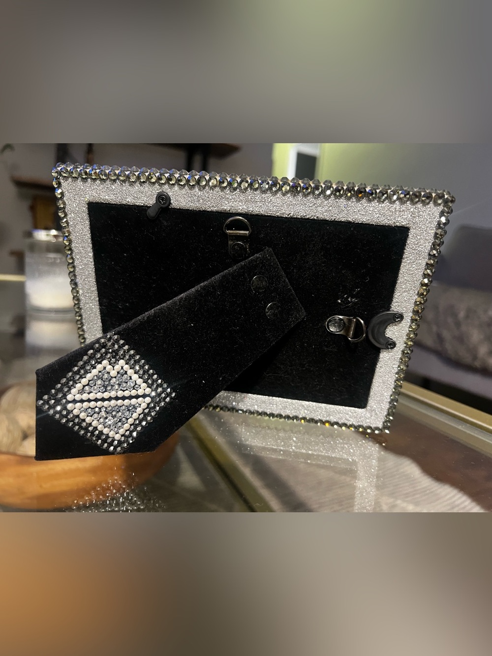 Decorative Rhinestone Photo Frame - Picture 2 of 2